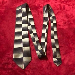 Checkered green/black Van Heusen Tie